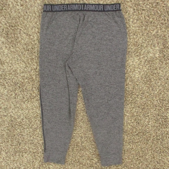 Under Armour Joggers Women's Medium Gray Black Play Up‎ Pants Athletic Pull On - Picture 2 of 6